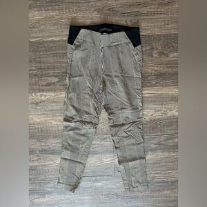 Calvin Klein Woman’s Striped Pants - Black and Gray CK Xsmall Stretch